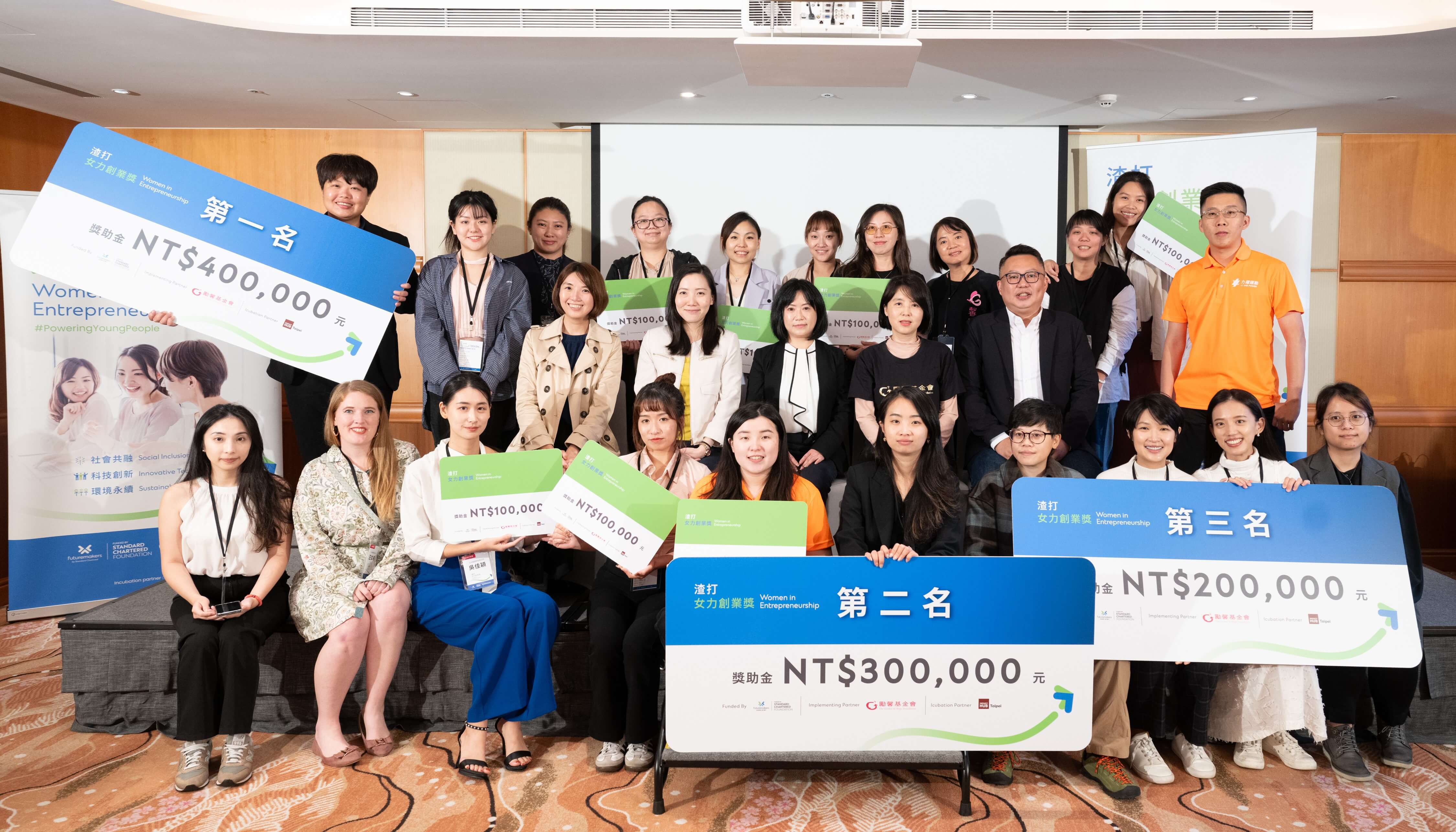 團隊代表與評審大合照