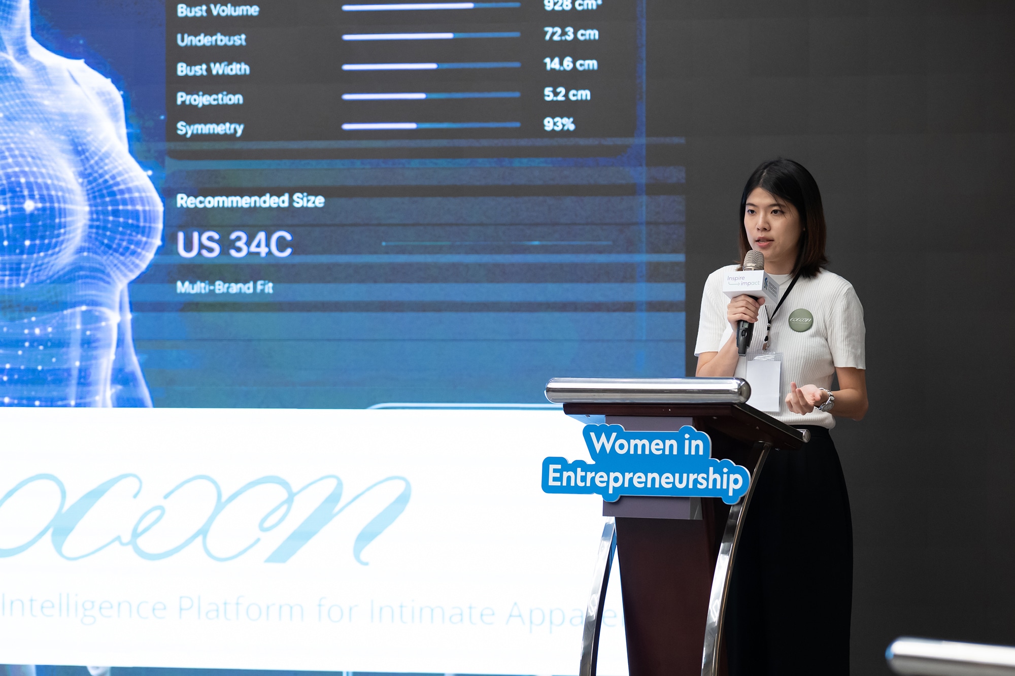 黃韶華介紹如何以科技滿足用戶對於貼身衣物的客製化需求